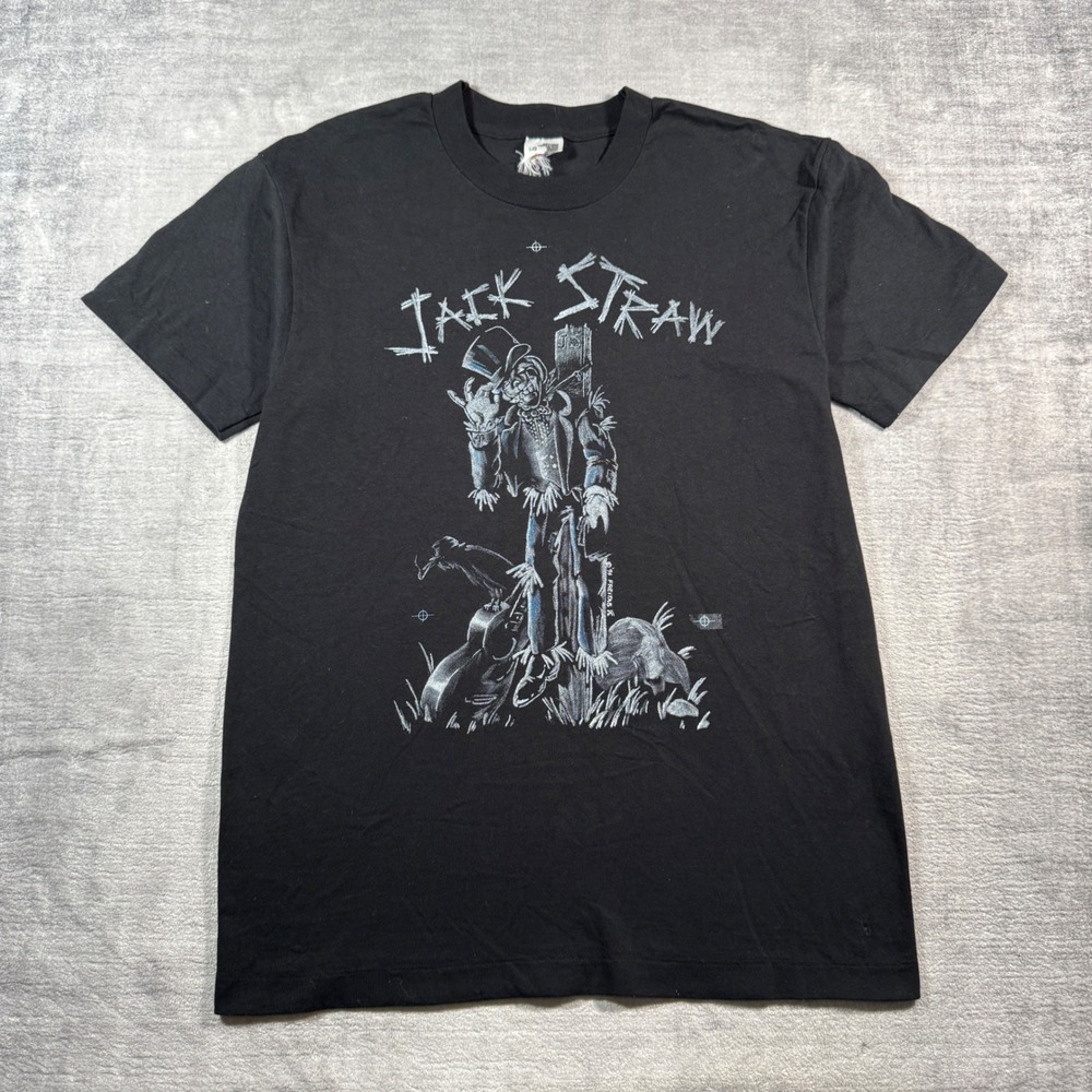 Jack Straw Shirt Men Large Black Vintage 1994 Grateful Dead Band Double Sided